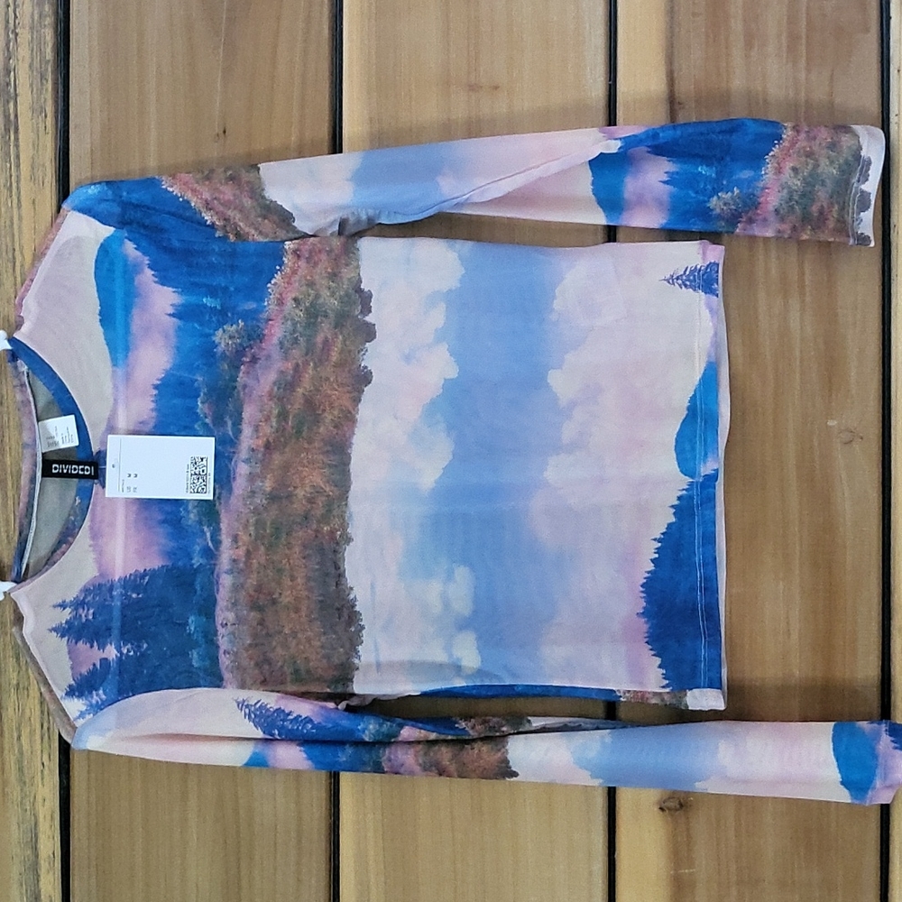 H&M divided Mesh Shirt